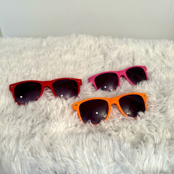 Sunglasses (3 pairs) Red, Pink, and Orange - Picture 2 of 2